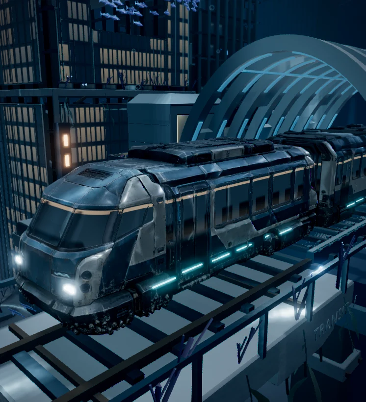 The train returns as a quiet procession.