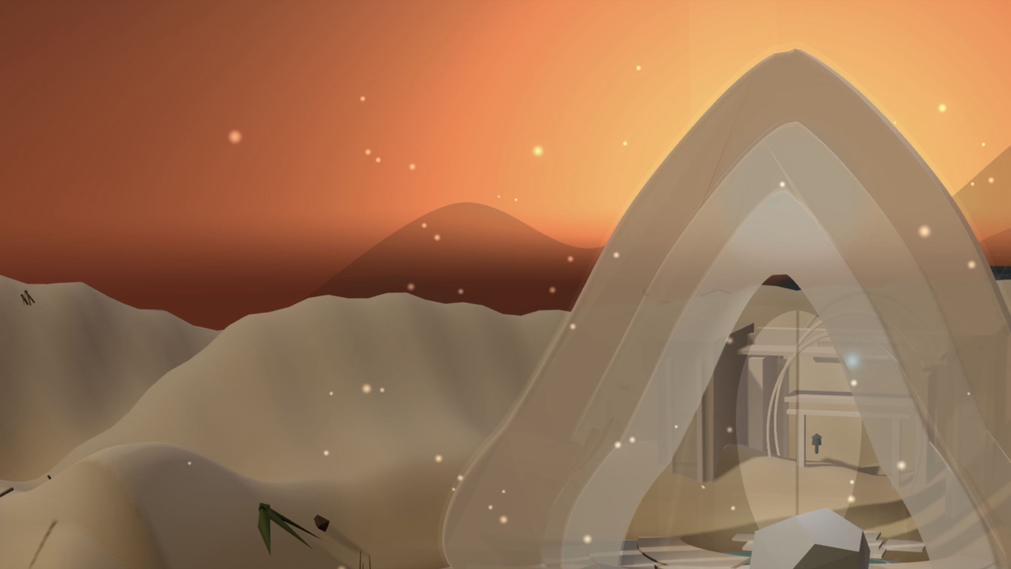 UI-free render of the Union Bridge chapter at dusk