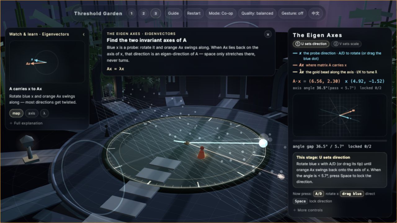 Resonance Axis gameplay with full HUD