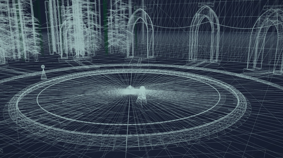Wireframe render of the traveler on the dial